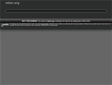 Tablet Screenshot of mher.org